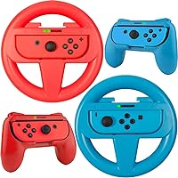 Orzly Joy-Con Grips and Wheels for Nintendo Switch - Bundle