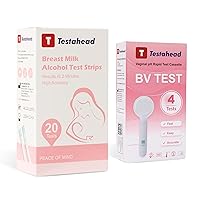 Vaginal pH Test Strips 4pcs, Breastmilk Alcohol Test Strips 20pcs