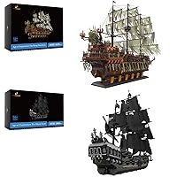 JMBricklayer Pirate Ship Model Building Sets, Mysterious Pirate Toys Building Kits, Collectible Model Ship Building Blocks, Cool Pirate Ship Toy, Gifts for Boys Teens Collectors