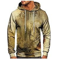 Hoodies Graphic,Oversize Tie-Dye Sweatshirt For Men 3D Novelty Hoodies Cool Graphic Drawstring Pullover With Pocket