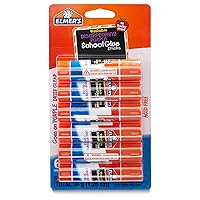 Disappearing Purple School Glue, Washable, 6 Pack, 0.21-ounce sticks