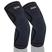 Hey Future Tennis Elbow Brace-Elbow Compression Sleeves for Arms Men and Women (1 Pair)-Elbow Sleeve for Weightlifting,Tendonitis,Tennis,Golf,Arthritis Treatment,Reduce Joint Pain During Any Activity(Black,Large)