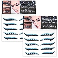 Crystal Eyeliner Stickers 10 Pairs Glitter Eyeliner Stickers Waterproof Instant Adhesive Stick on Eyeliner Eyeshadow Strop Blue Crystal Eyeliner Stickers