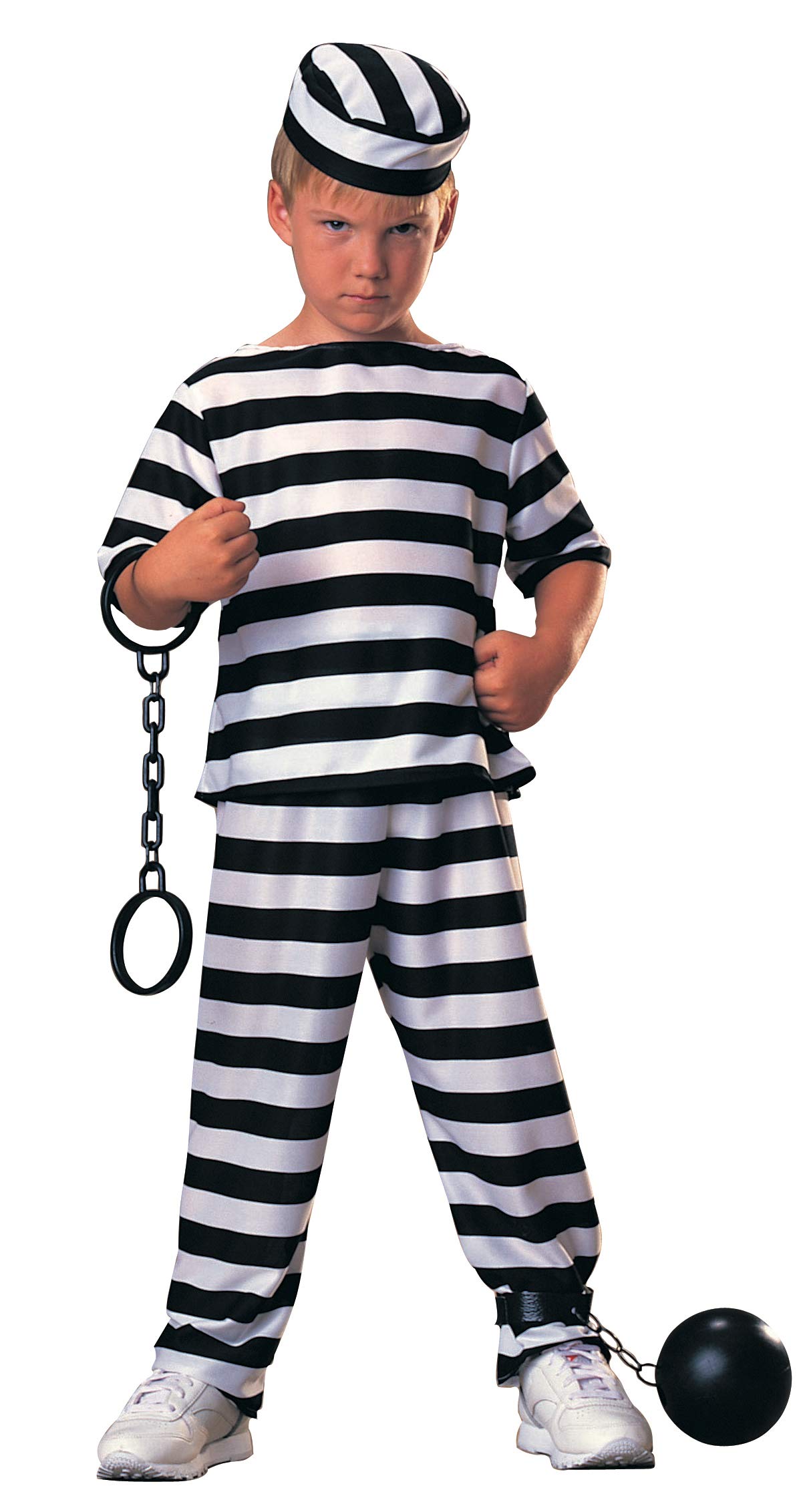Rubies Haunted House Child Prisoner Costume, Medium, Black/White