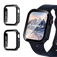 Kawoco Apple Watch Waterproof Cover Protective iWatch 40mm Series SE Series SE2 Series 6 Series 5 Series 4 Right Angle Edge Design for Apple Watch Case Compatible with 1.6 inches (40 mm) Midnight and Black