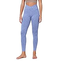 Women's Cross Waist Yoga Leggings with Inner Pocket, 25