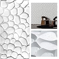 Art3d Large PVC 3D Wall Panel Sandpits in White with Coverage 46.2 Sq.Ft, 6-Sheet 23.6 x 47.2inches