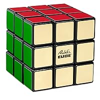 Rubik’s Cube, Special Retro 50th Anniversary Edition, Original 3x3 Color-Matching Puzzle Classic Problem-Solving Challenging Brain Teaser Fidget Toy, for Adults & Kids Ages 8+