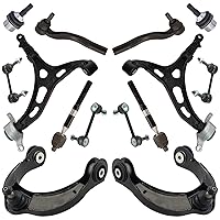 TRQ 14 Piece Steering & Suspension Kit Control Arms & Ball Joints Tie Rods End Links Compatible with 2011-2015 Dodge Durango Jeep Grand Cherokee