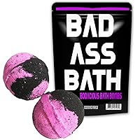 Bad Ass Bath Bombs XL Bath Fizzers for Friends Funny Badass Gags for Men Teens Stocking Stuffers White Elephant Ideas Secret Santa Cool Bath Bombs for Men Novelty Bath Fizzers