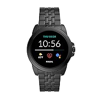 Fossil Men's Gen 5E 44mm Stainless Steel Touchscreen Smartwatch with Alexa, Speaker, Heart Rate, Activity Tracking and Smartphone Notifications