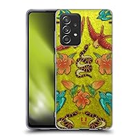 Head Case Designs Velvet, Snakes, and Birds Printed Patches and Fabrics Soft Gel Case Compatible with Galaxy A52 / A52s / 5G (2021)
