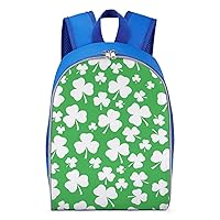 St. Patrick's Shamrock Pattern Travel Laptop Backpack 13 Inch Lightweight Daypack Causal Shoulder Bag