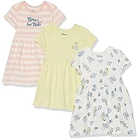 Amazon Essentials Disney | Marvel | Star Wars | Princess Babies, Toddlers, and Girls' Dresses, Pack of 3