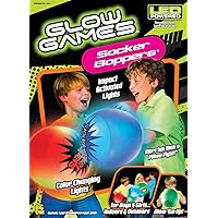 Socker Boppers Light Up Glow Games LED - One Pair Boppers – Impact Activated Light, Lights are Color Changing, Box and Bop, Durable Vinyl, Active Outlet That aids in Agility, Balance and Coordination
