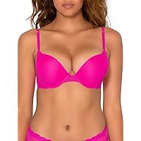 Smart & Sexy Women's Maximum Cleavage Underwire Push Up Bra, Available in Single and 2 Packs, Electric Pink (Mesh), 40B