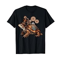 Steampunk Turtle Vintage Mechanical Gears Reptile Lovers T-Shirt