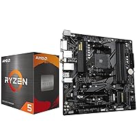 INLAND Micro Center AMD Ryzen 5 5600 6-Core 12-Thread Unlocked Desktop Processor with Wraith Stealth Cooler Bundle with GIGABYTE B550M DS3H AC Gaming Motherboard(AM4/Micro ATX/Dual M.2/PCIe 4.0/DDR4)