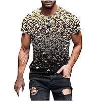 Men's Fitness Short Sleeve 3D Printed Personalized Fashion Sport T-Shirt Round Neck Gym Workout Muscle Tees Tops