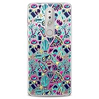 TPU Case Replacement for Nokia 9 PureView Xr20 1 Plus 8.3 5G 8.1 C30 C01 X10 Tattoo Lightweight Flexible Retro Slim fit Smiley Print Trippy Design Clear Soft Silicone Pizza Psychedelic