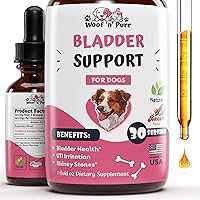 Dog Bladder Supplement - Supports Healthy Kidney & Urinary Tract - Dog UTI Treatment - Dog Bladder Control - Bladder Support for Dogs - Dog UTI Supplement - Dog Urinary Tract Infection Treatment - 1oz