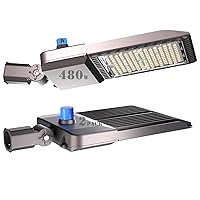 2Pack 480W LED Parking Lot Lighting 72000LM 5000K LED Pole Lights Outdoor with Slipfitter Mount, Dusk to Dawn LED Street Lights Energy Saving 4000KW*2/5Yrs(5Hrs/D)-𝟳𝗬𝗿𝘀 𝗪𝗮𝗿𝗿𝗮𝗻𝘁𝘆