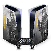 Head Case Designs Officially Licensed AMC The Walking Dead Daryl Double Exposure Daryl Dixon Graphics Vinyl Faceplate Sticker Gaming Skin Decal Cover Compatible with PS5 Disc Console & DualSense