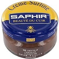 Creme Surfine Pommadier Shoe Polish - Beeswax Cream for Leather Products - Chocolate