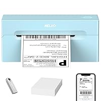 Bluetooth Thermal Shipping Label Printer, 4x6 Shipping Label Printer for Shipping Packages, Support Android, iPhone and Windows, Widely Used for Amazon, Ebay, Shopify, Etsy, USPS (Blue)