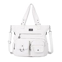 Angelkiss Purses Handbags for Women PU Tote Satchel Bags for Women Pockets Shoulder Bags…