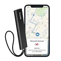 Real Time GPS Tracker - for Vehicles, Cars, Motorcycles, Bikes, Kids - Motion and Tilt Alerts - Battery 120 Hours (Moving) to 4 Months (Stationary) - Affordable Subscription Required, Black