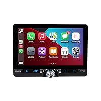 Jensen CAR813 8-inch Certified Apple CarPlay Android Auto Wired or Wireless | Single DIN & Double DIN Touchscreen Car Stereo Radio | Bluetooth | Front & Rear Camera Inputs | USB Playback & Charge