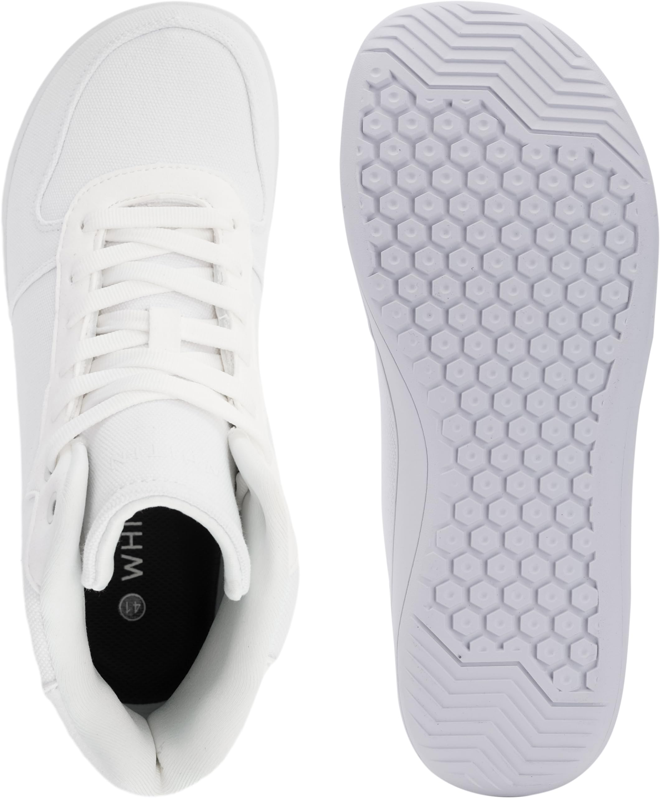 WHITIN Men's Canvas Minimalist Barefoot Shoes + Wide Toe Box + Zero Drop