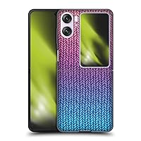 Head Case Designs Officially Licensed Micklyn Le Feuvre Chunky Knit Patterns Hard Back Case Compatible with Oppo Find N2 Flip