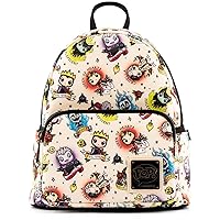 Loungefly POP Disney Villains Tattoo All Over Print Womens Double Strap Shoulder Bag Purse