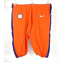 2016-18 Clemson Tigers Game Issued Pos Used Orange Pants Nike 44 014S - College Game Used