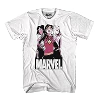 Marvel Heroes SS Lady Aranas Mens White T-Shirt | L