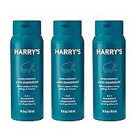 Men’s Extra Strength Anti Dandruff 2-in-1 Shampoo and Conditioner with 2% Pyrithione Zinc – 14 fl oz, 3ct