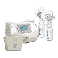 Dr. Brown's Customflow Double Electric Breast Pump and Dr. Brown's Battery Pack