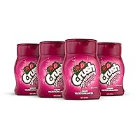 Crush, Strawberry, Liquid Water Enhancer – New, Better Taste! (4 Bottles, Makes 96 Flavored Water Drinks) – Sugar Free, Zero Calorie