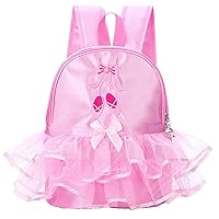 Cute Ballet Dance Bag Princess Backpack Pink Shoulder Bag Girls