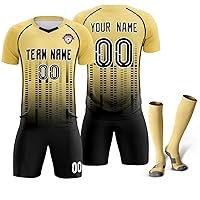 Custom Soccer Jersey Personalized Soccer Practice Uniform Printed Name Number Logo for Adult Kids