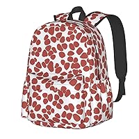 Animal Printed Patterns Backpack Print Shoulder Canvas Bag Travel Large Capacity Casual Daypack With Side Pockets