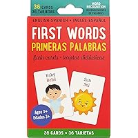 Bilingual Flash Cards - First Words (English and Spanish Edition)