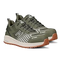 New Balance Men's Composite Toe Speedware Industrial Boot, Olive/White, 8.5 Wide