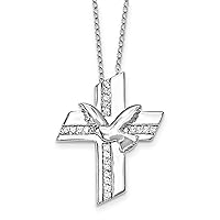 Confirmation Blessings Sterling Silver Cross Necklace