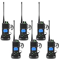 SAMCOM Long Range Walkie Talkies for Adults, 5Watt FPCN30A Two Way Radios with Earpieces,Programmable UHF 2 Way Long Distance Radio Group Call for Commercial Cruises Hunting Hiking,6 Packs