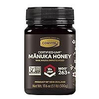 Comvita Certified UMF 10+ (MGO 263+) Raw Manuka Honey, Non-GMO Superfood, 17.6 oz