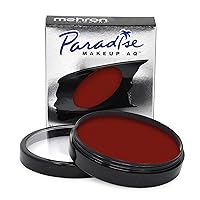 Mehron Makeup Paradise Makeup AQ Pro Size | Stage & Screen, Face & Body Painting, Special FX, Beauty, Cosplay, and Halloween | Water Activated Face Paint & Body Paint 1.4 oz (40 g) (Red)