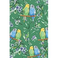 Floral Budgie Notebook: Floral Budgie Notebook, Blank Lined Notebook For Notes And Writing, Budgie 6x9 Journal, Bird Lover Diary, Budgie Notepad, ... Lover Notebook, Colourful Floral Pet Notepad,